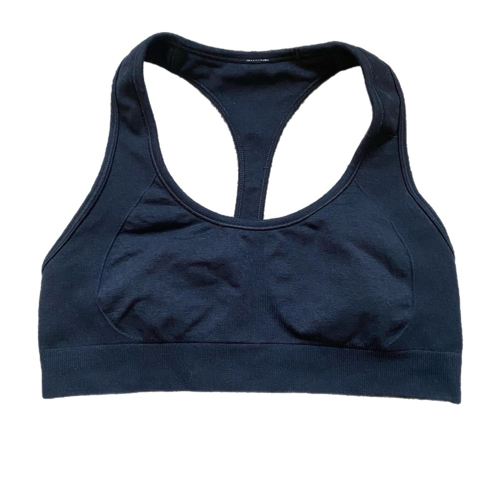 Lululemon Sport Bra Size 4 Black Racerback Running Gym Workout